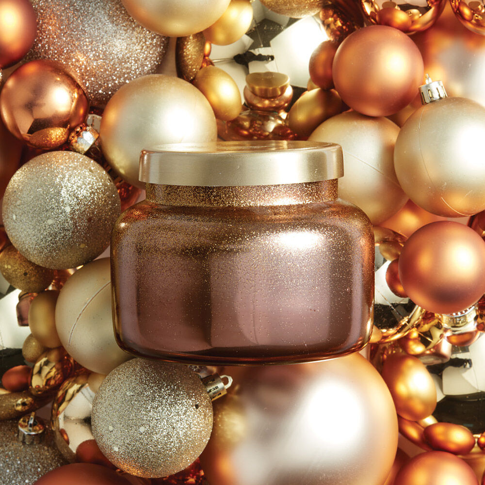 Capri BLUE Tinsel & Spice Glitz Signature Large Jar, 19 oz - Eden Lifestyle