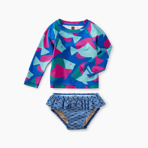 Tea Collection, Baby Girl Apparel - Swimwear,  Tropical Fish Rash Guard Set