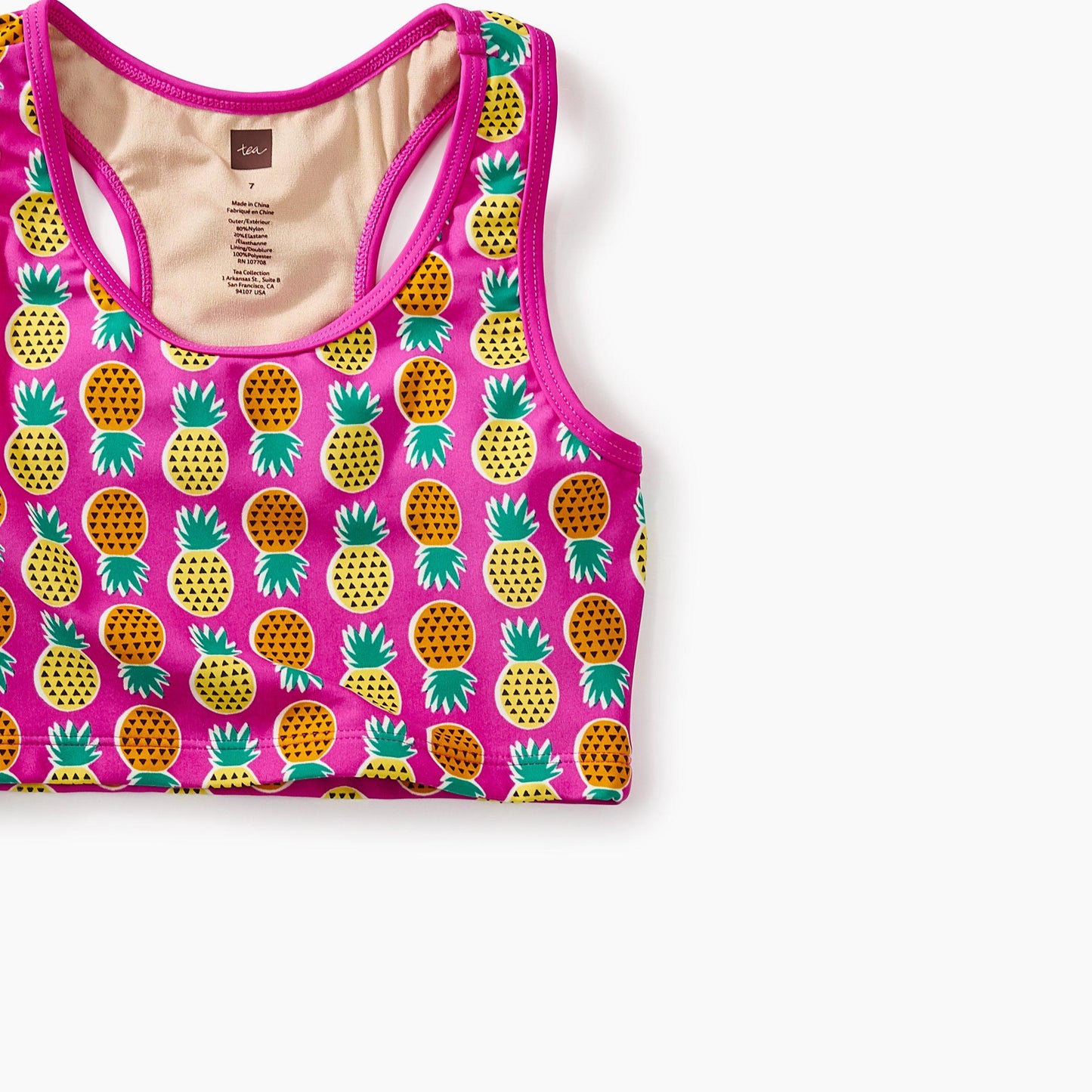 Tea Collection, Girl - Swimwear,  Tropical Racerback Tankini Top