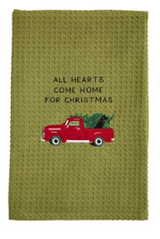 Mud Pie Christmas Waffle Towel - Eden Lifestyle