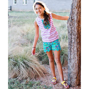 Ruffle Butts, Girl - Shirts & Tops,  Sweet Meadow Lilac Stripe Tank