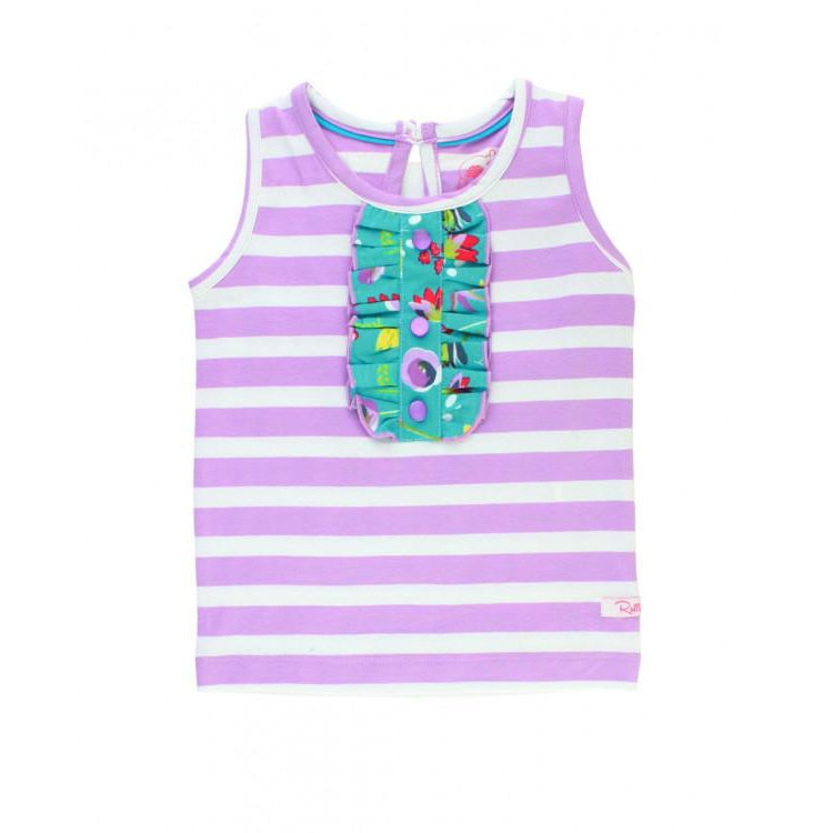 Ruffle Butts, Girl - Shirts & Tops,  Sweet Meadow Lilac Stripe Tank