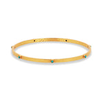 Julie Vos, Accessories - Jewelry,  Julie Vos - Crescent Bangle Turquoise Blue