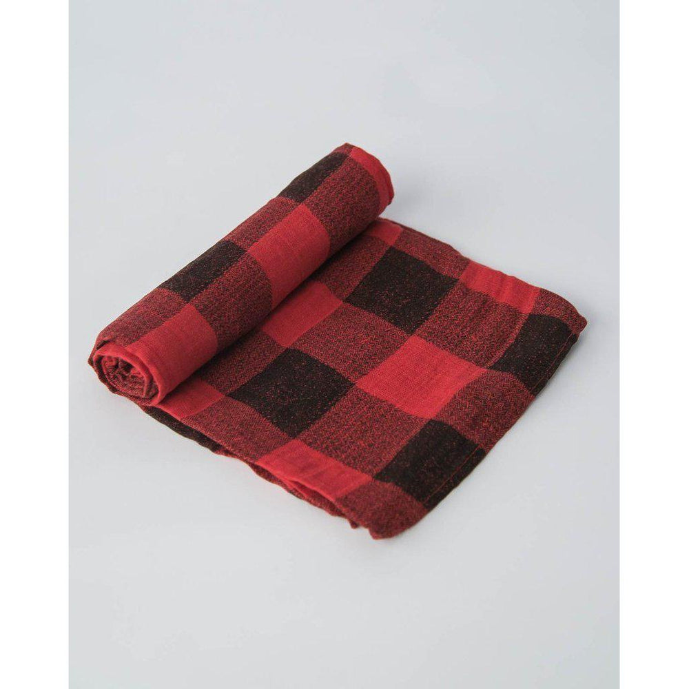 Little Unicorn, Baby - Swaddles,  Little Unicorn Swaddle - Red Plaid