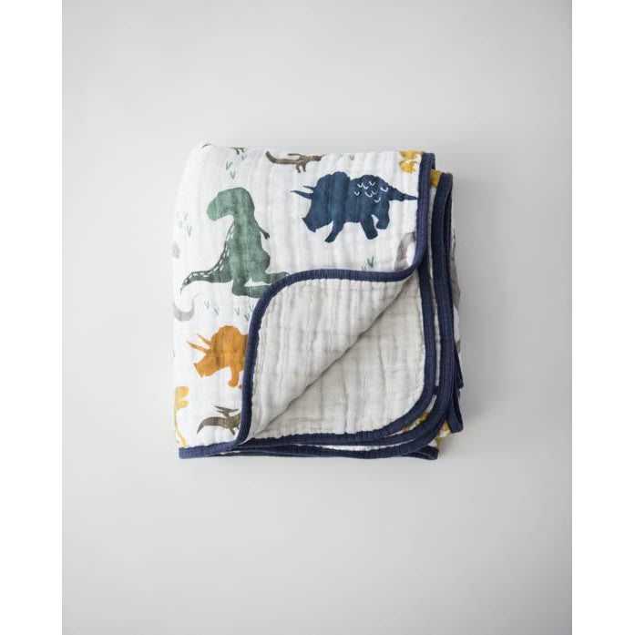 Little Unicorn, Baby - Blankets,  Little Unicorn Quilt - Dino Friends