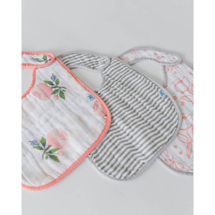 Little Unicorn, Baby - Feeding,  Little Unicorn Classic Bib 3 Pack - Watercolor Rose