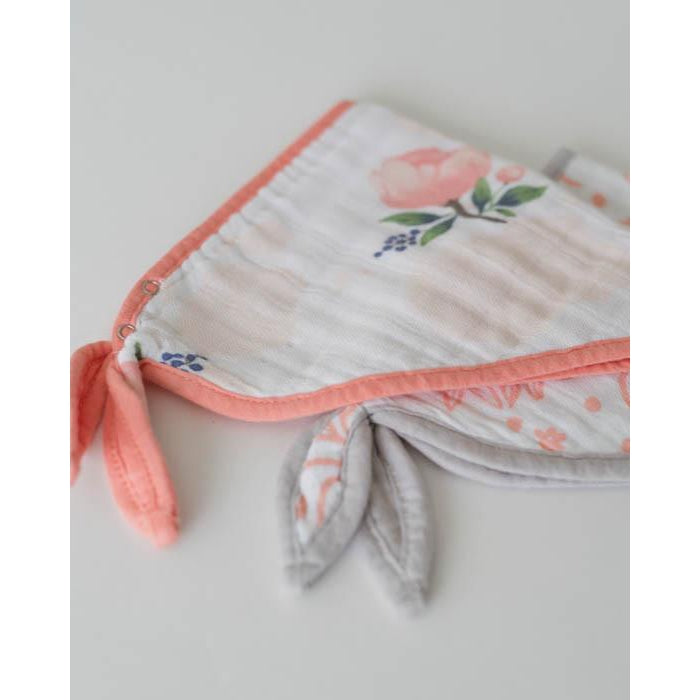 Little Unicorn, Baby - Feeding,  Little Unicorn Bandana Bib - Watercolor Rose