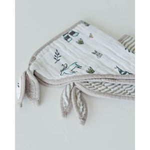 Little Unicorn, Baby - Feeding,  Little Unicorn Bandana Bib - Forest Friends