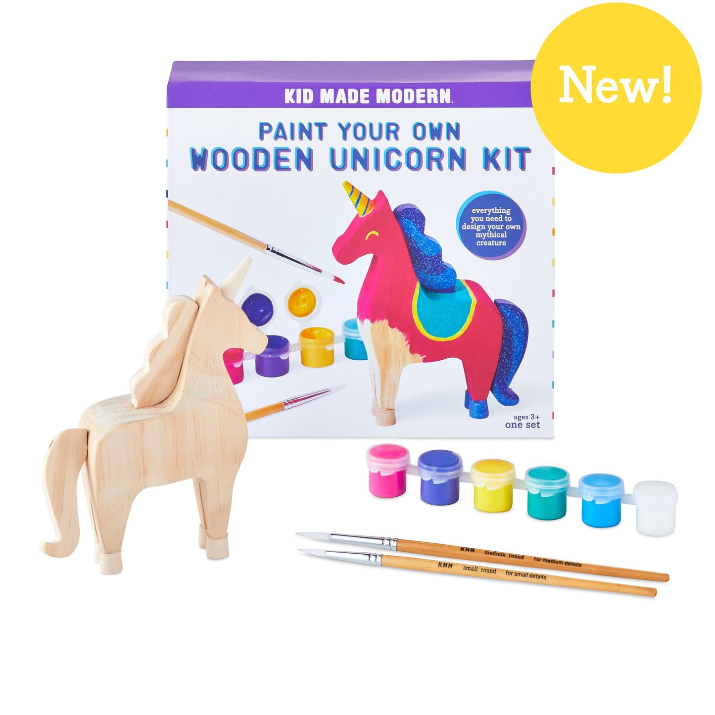 Kid Made Modern, Gifts - Toys,  Paint Your Own Wooden Unicorn Kit