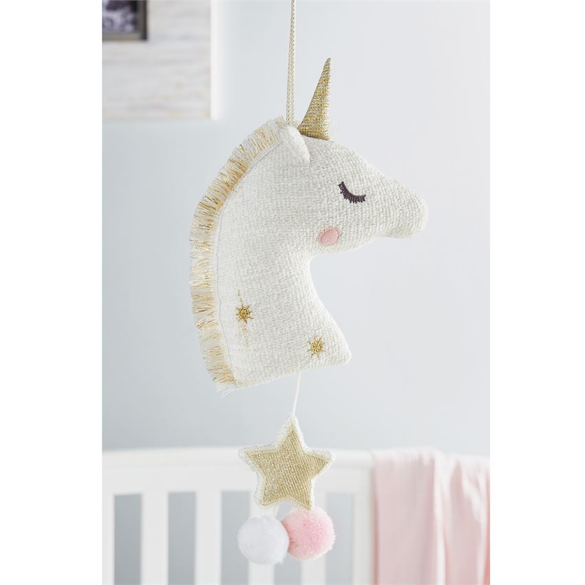 Mud Pie, Baby - Nursery Organization,  Golden Unicorn Musical Pull