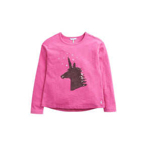 Joules, Girl - Shirts & Tops,  Joules Pink Unicorn Sequin Top