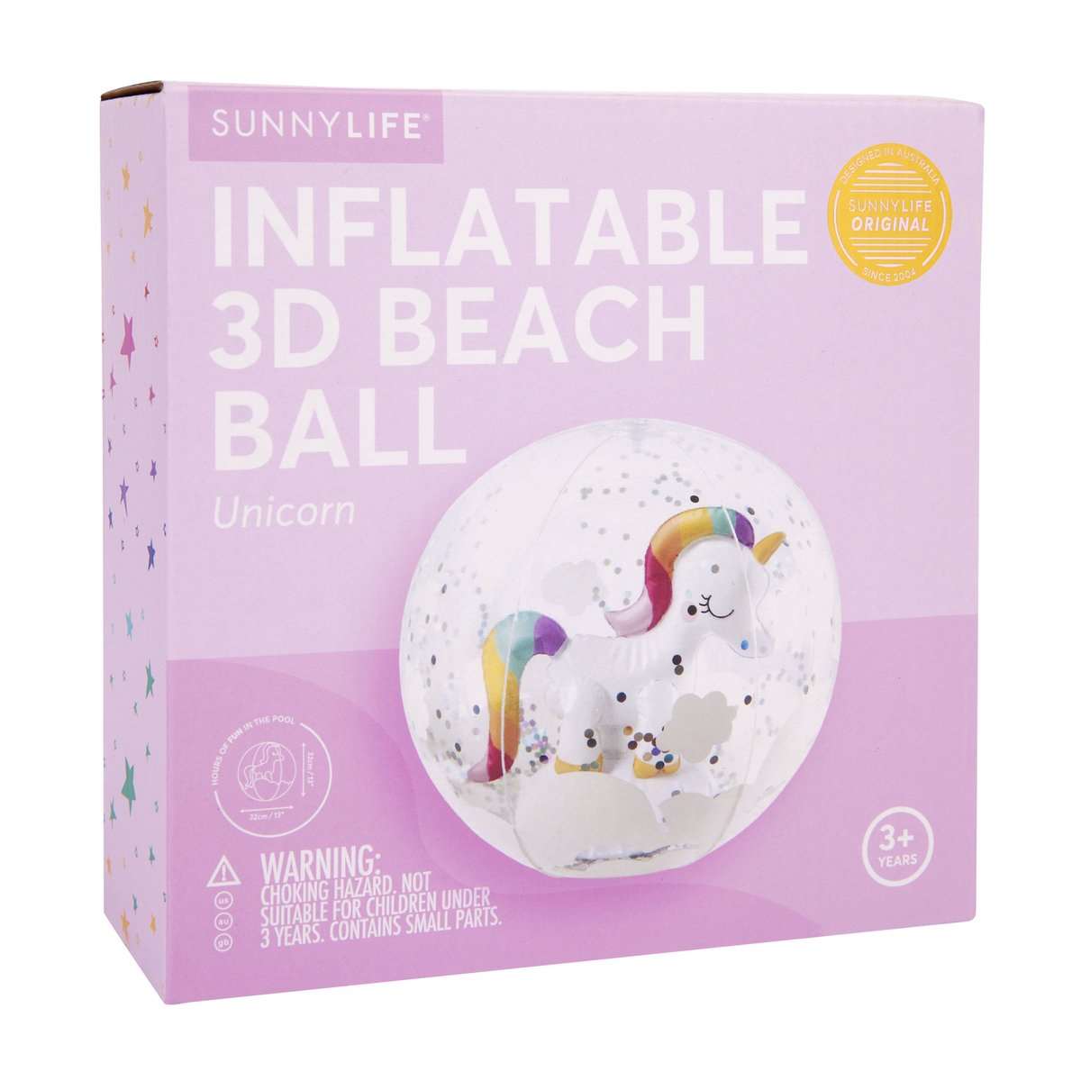 LEGAMI Beach Ball Unicorn Fish – Ballon flottant avec motif licorne et poisson LEGAMI Beach Ball Unicorn Fish – Ballon flottant avec motif licorne et poisson