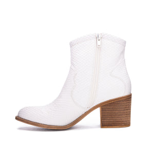 White Western Bootie - Eden Lifestyle