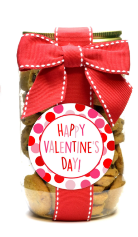 Chocolate Chip Cookies - Valentine Assortment - Pint Jar - Eden Lifestyle