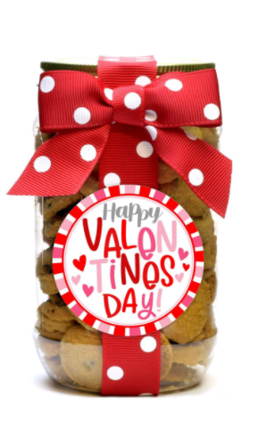 Chocolate Chip Cookies - Valentine Assortment - Pint Jar - Eden Lifestyle