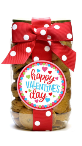 Chocolate Chip Cookies - Valentine Assortment - Pint Jar - Eden Lifestyle