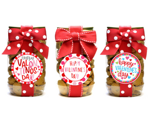 Chocolate Chip Cookies - Valentine Assortment - Pint Jar - Eden Lifestyle