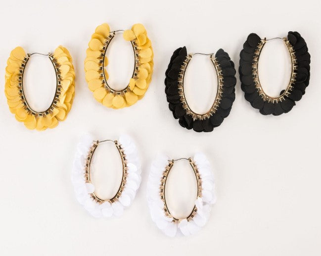 Violet & Brooks, Accessories - Jewelry,  Olivia Oval Hoops