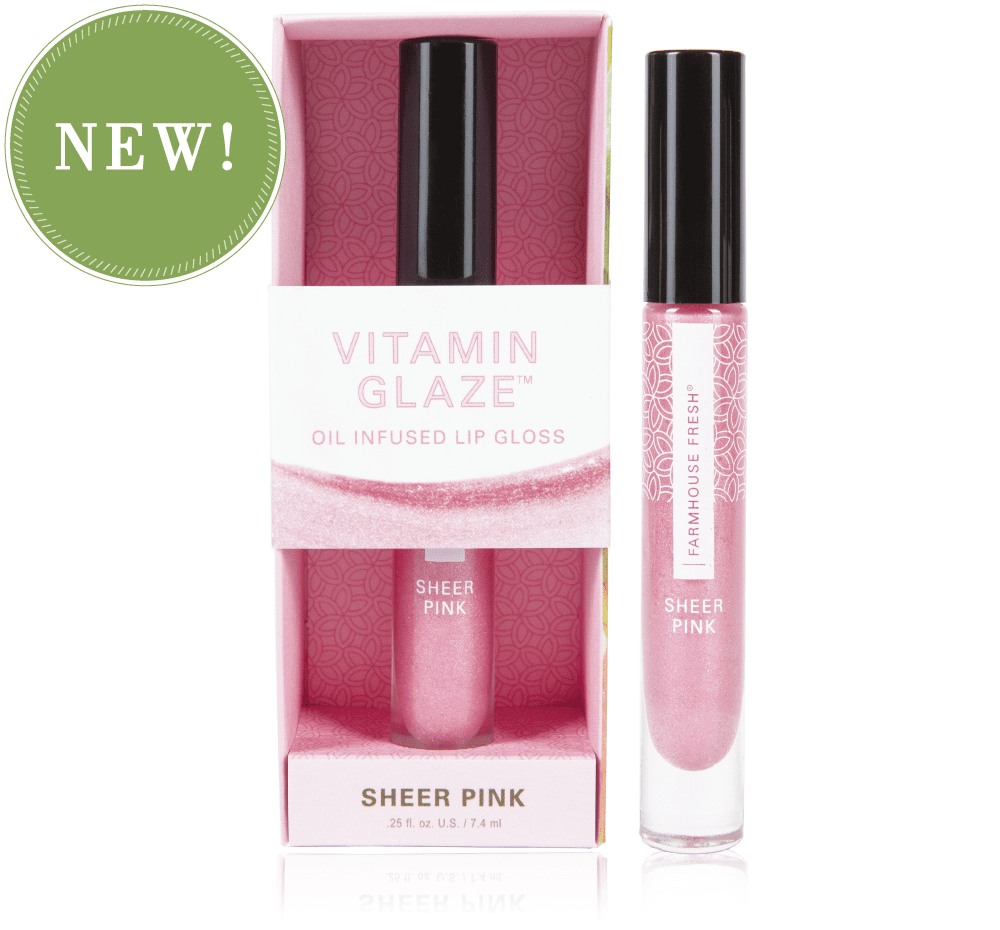 Farm House Fresh, Gifts - Beauty & Wellness,  Vitamin Glaze™ Oil Infused Lip Gloss – Sheer Pink