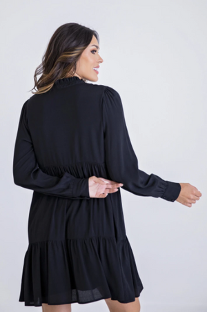 Vneck Ruffle Tier Dress - Eden Lifestyle