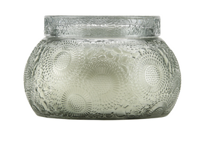 Voluspa, Home - Candles,  Voluspa - French Cade Lavendar - Embossed Glass Chawan Bowl
