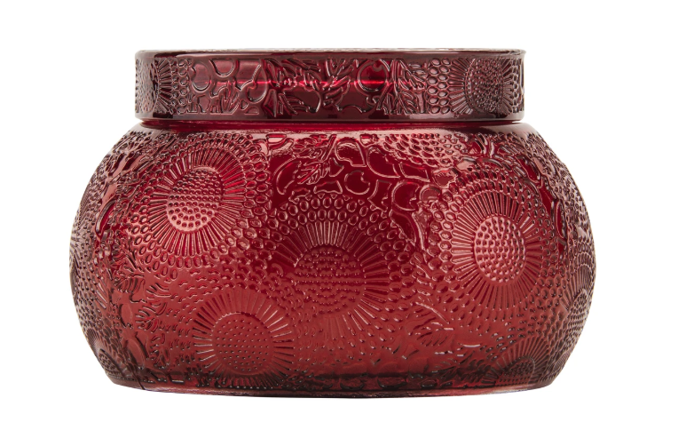 Voluspa, Home - Candles,  Voluspa - Goji Tarocco Orange - Embossed Glass Chawan Bowl