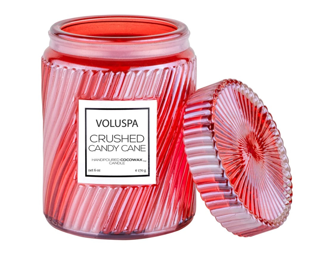 Voluspa, Home - Candle,  Voluspa - Crushed Candy Cane Small Jar Candle
