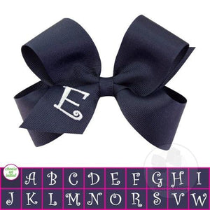 Wee Ones, Accessories - Bows & Headbands,  Wee Ones Monogram Bow