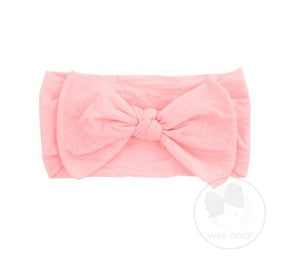 Wee Ones, Accessories - Bows & Headbands,  Wee Ones Soft Nylon Baby Band with Nylon Bowtie