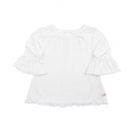 Ruffle Butts, Baby Girl Apparel - Shirts & Tops,  White Belle Top