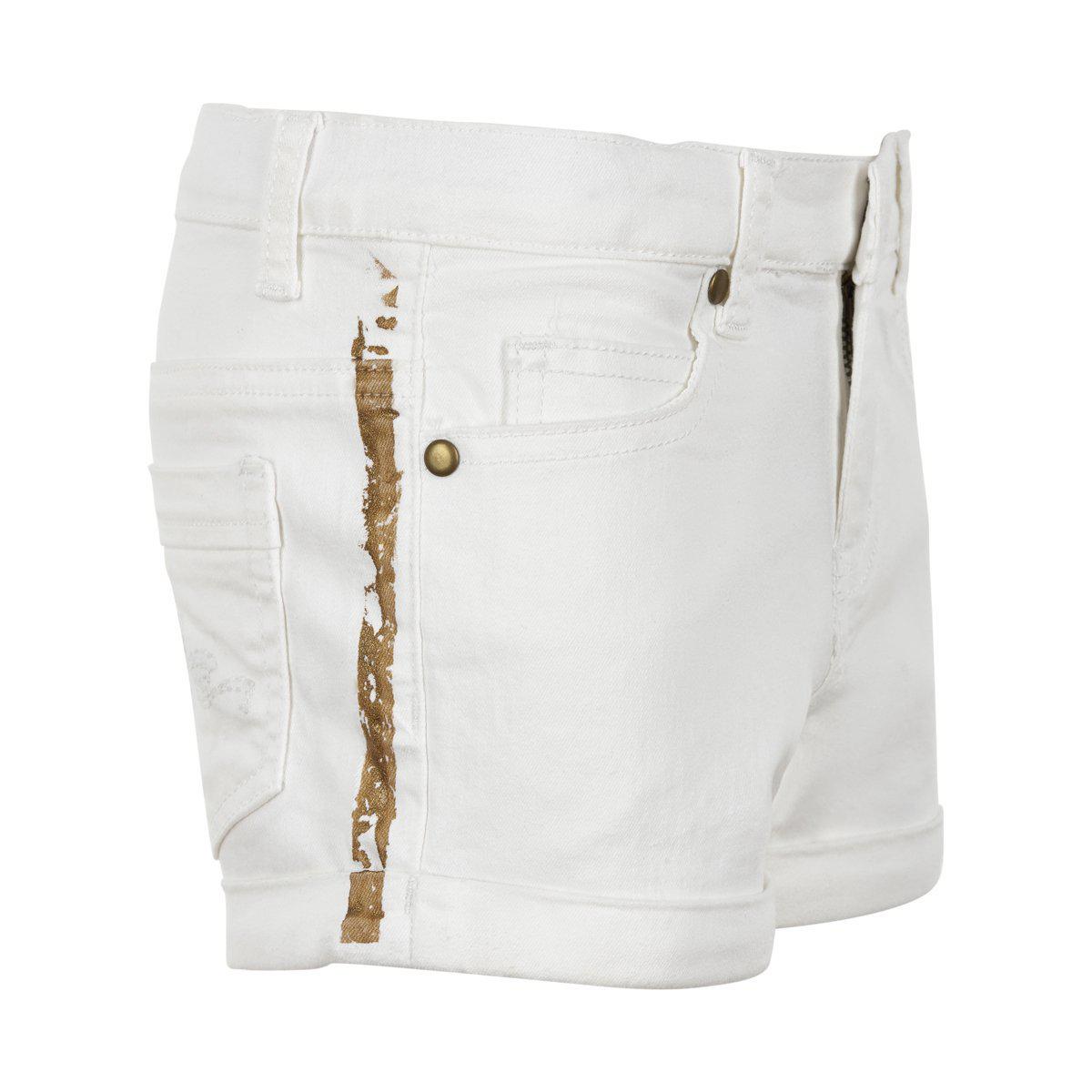 Creamie, Girl - Shorts,  White Denim Shorts