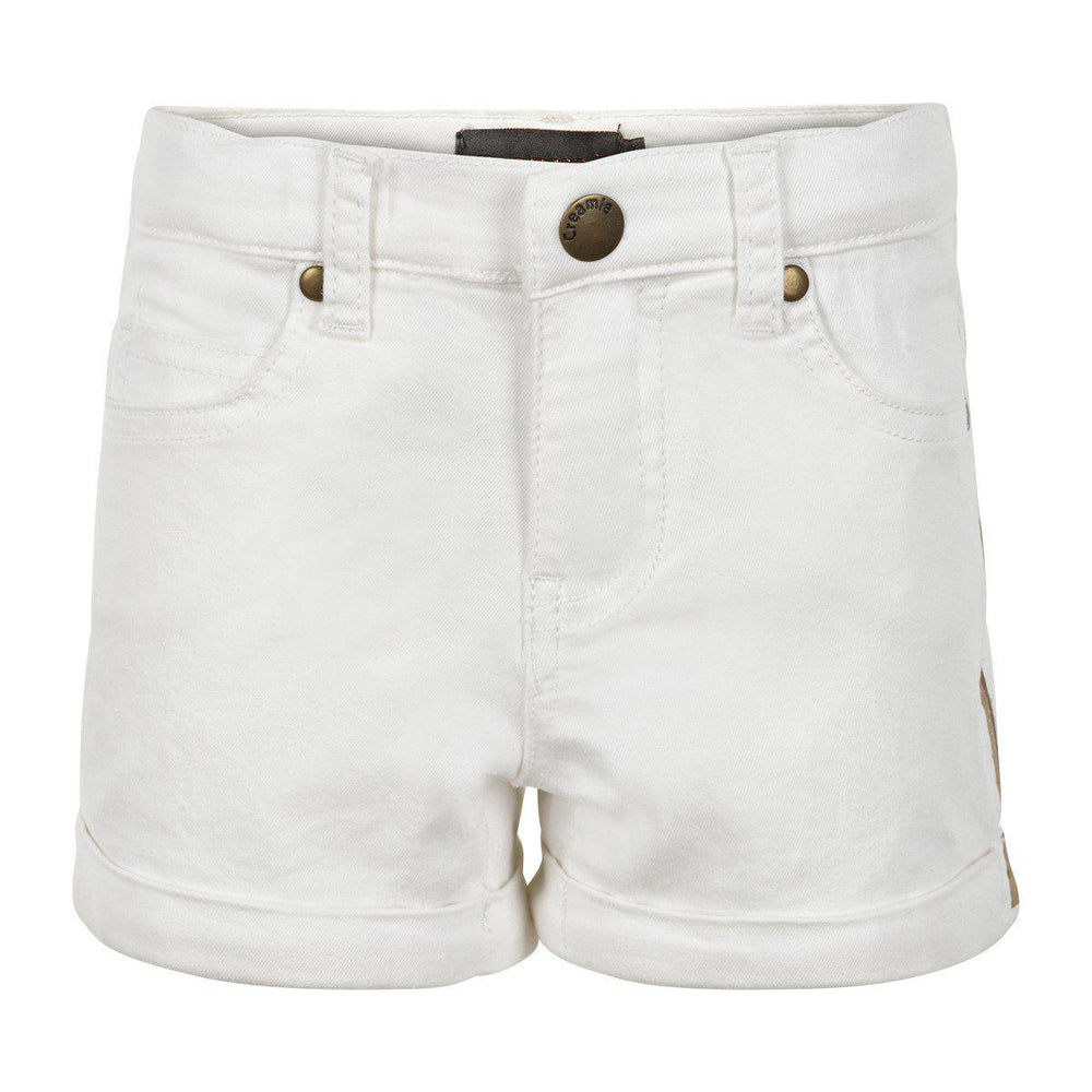 Creamie, Girl - Shorts,  White Denim Shorts