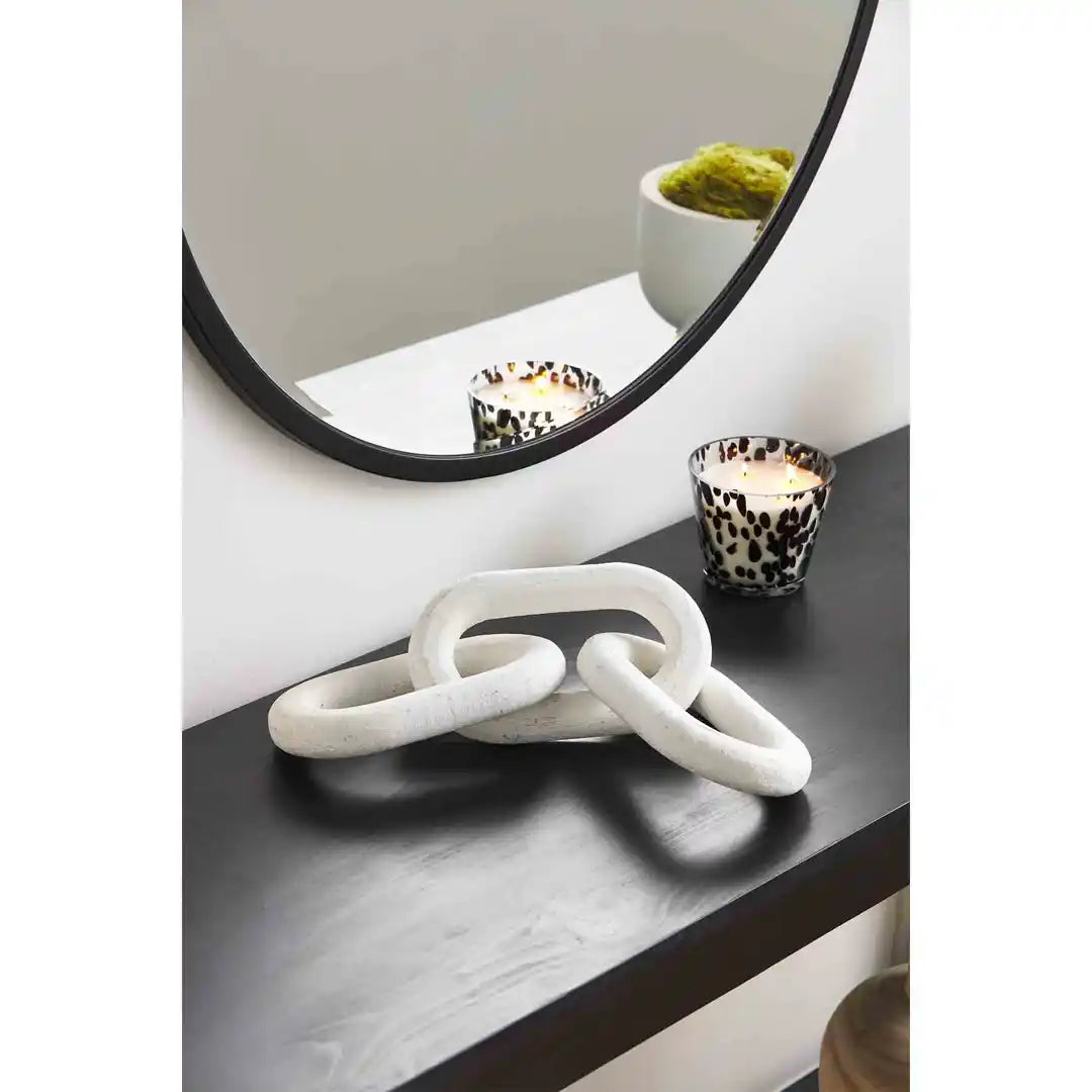 White Wood Link Decor - Eden Lifestyle