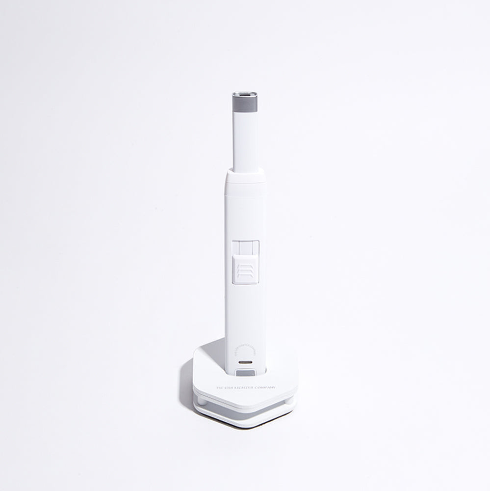 White Candle Lighter USB Rechargeable - Eden Lifestyle