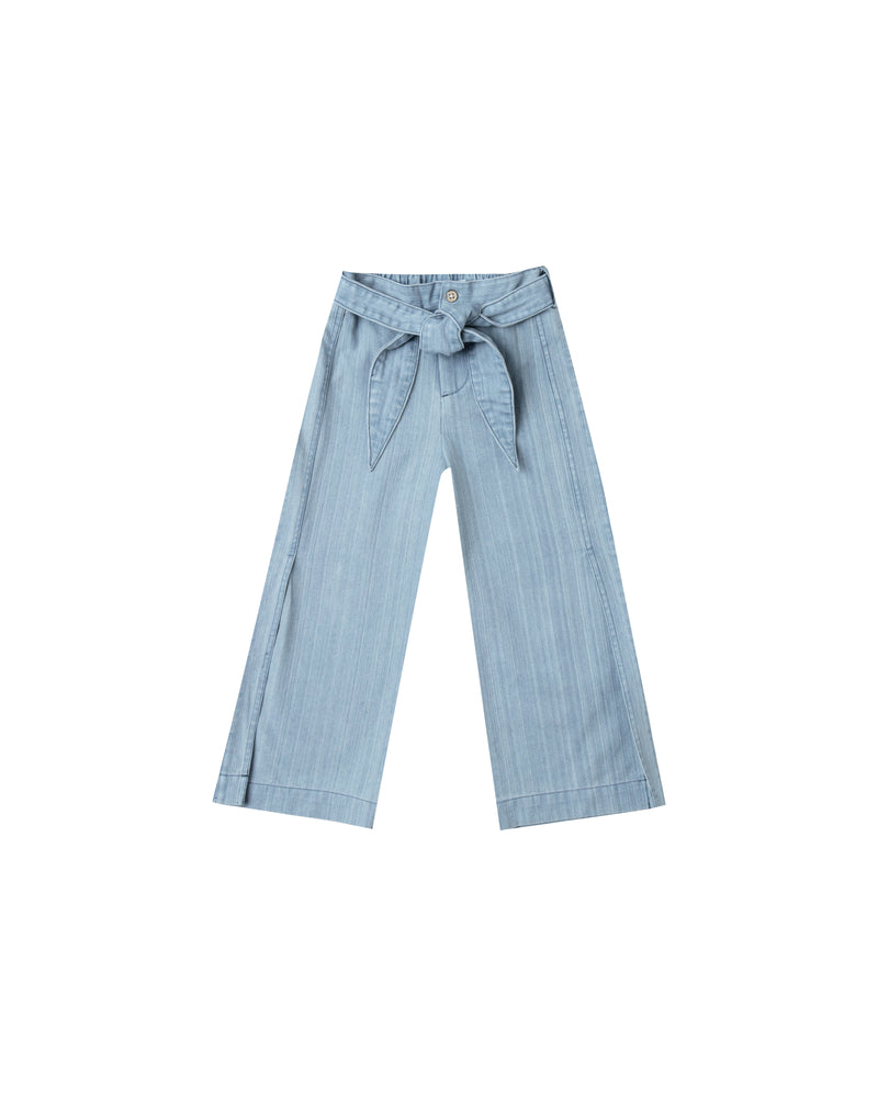 Rylee and Cru, Girl - Pants,  Rylee & Cru Washed Denim Wide Leg Pant