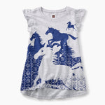 Tea Collection, Girl - Shirts & Tops,  Wild Horses Twirl Top