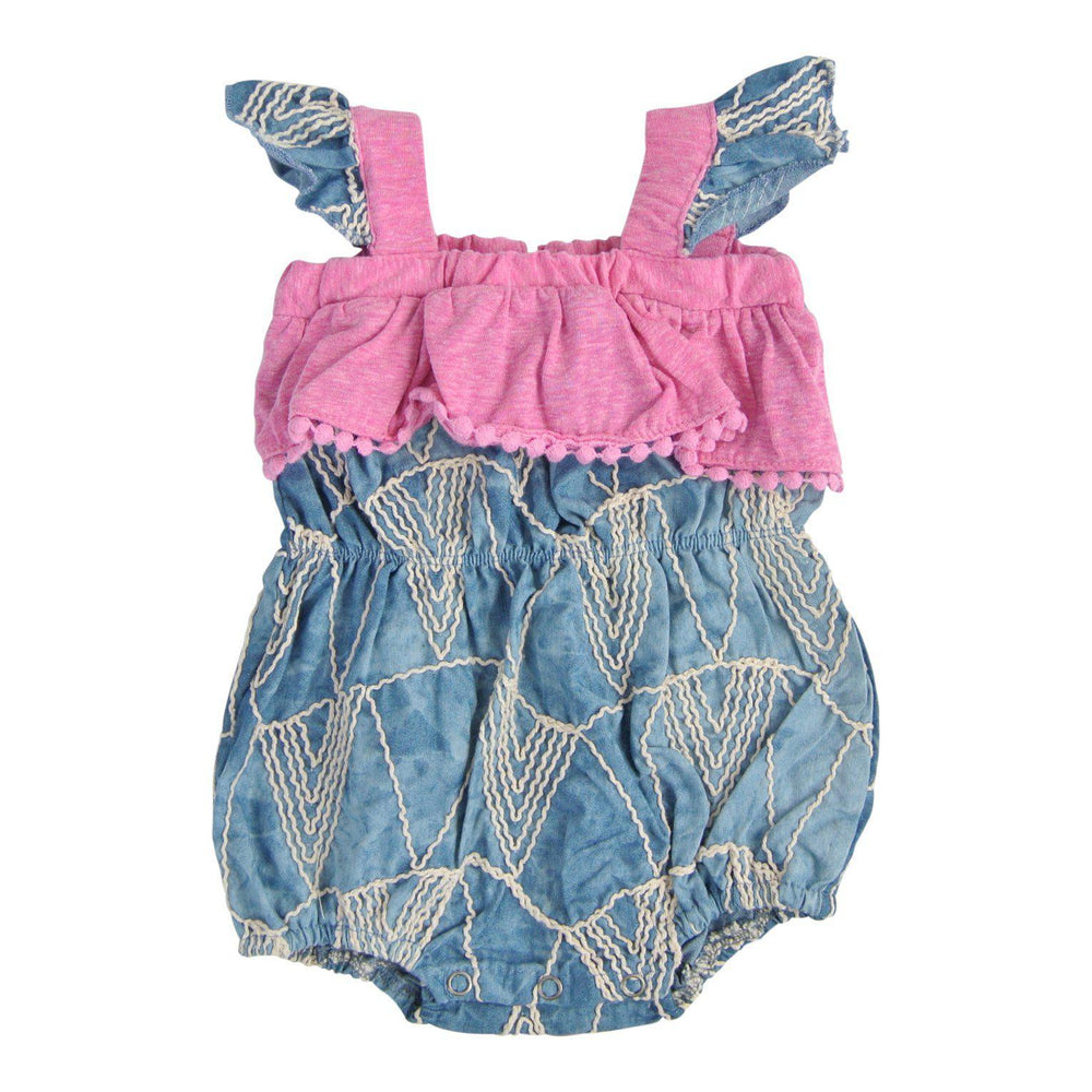 Miki Miette, Baby Girl Apparel - Rompers,  Willa Denim Romper