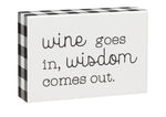 Collins, Home - Decorations,  Wine Wisdom Box Sign