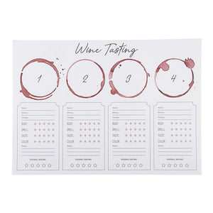 Eden Lifestyle, Home - Food & Drink,  Wine Tasting Placemat