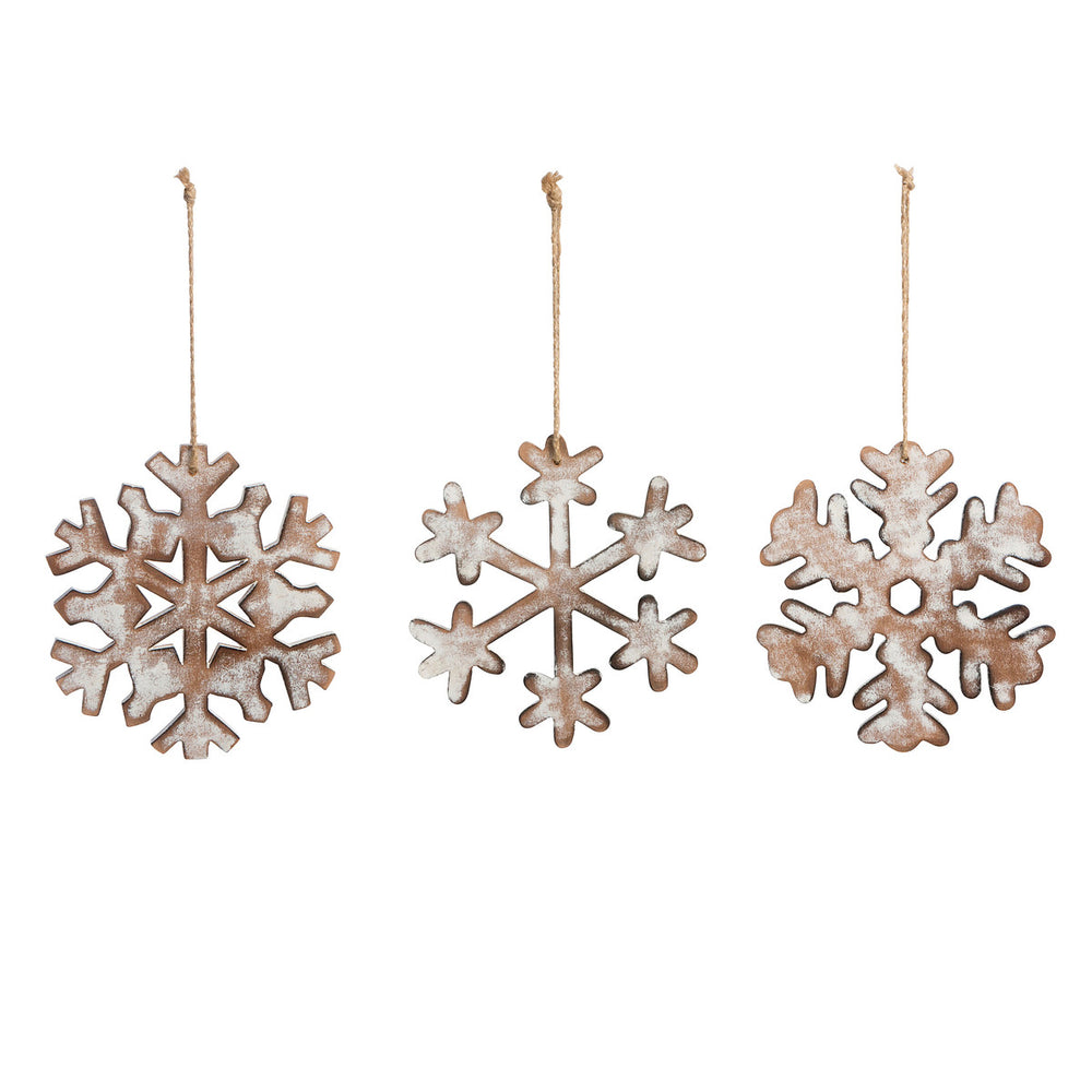 Wooden Snowflake Ornament - Eden Lifestyle