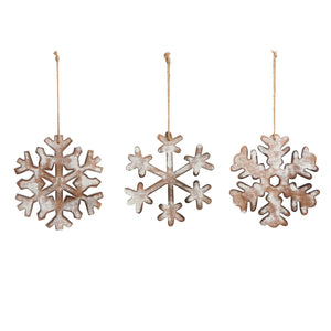 Wooden Snowflake Ornament - Eden Lifestyle
