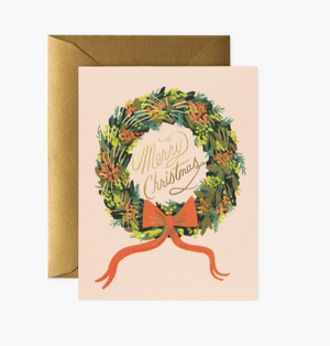 Christmas Wreath Greeting Card - Eden Lifestyle