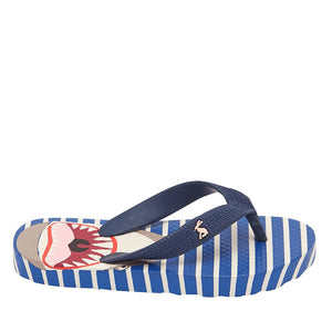 Joules, Shoes - Boy,  Joules Printed Flip Flops - Blue Shark Stripe