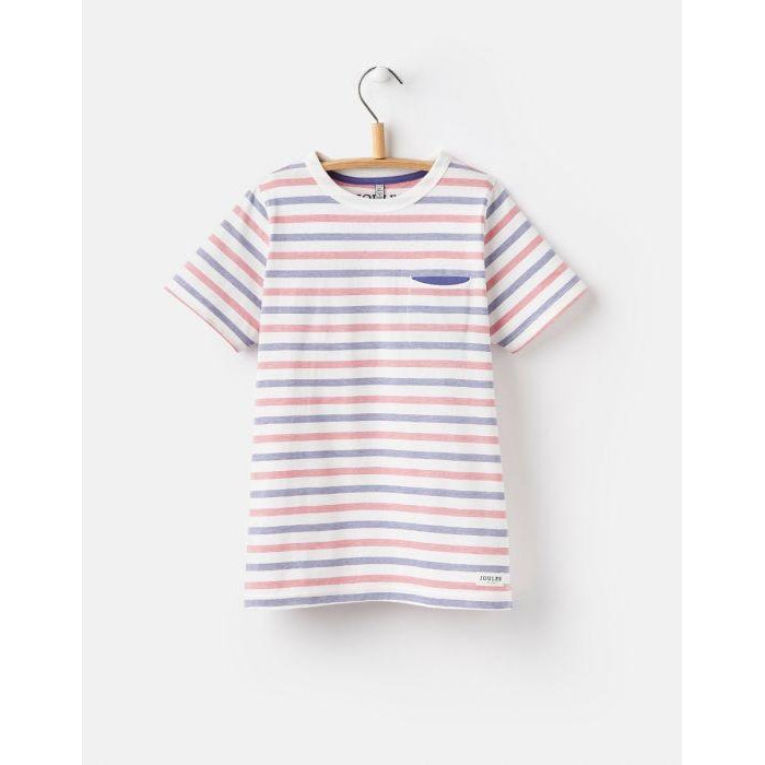 Joules, Boy - Tees,  Joules Olly Multi Stripe Jersey T-Shirt