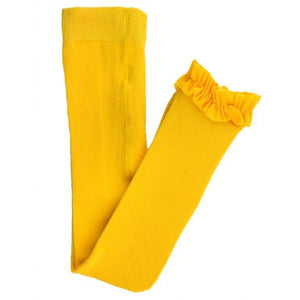 Ruffle Butts, Girl - Leggings,  Yellow Footless Ruffle Tights