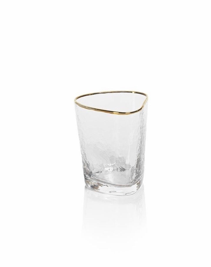 Zodax APERI Triangular DOF Gold Rim Glass - Eden Lifestyle